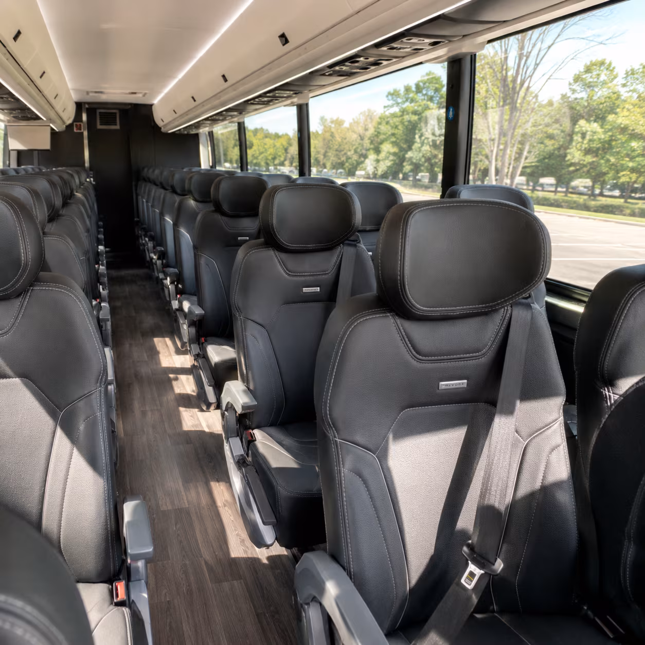 rancho cordova charter bus interior
